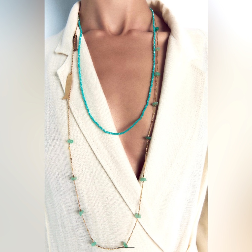 ZARA CRYSTAL LONG NECKLACES